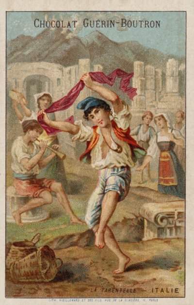 イタリアのタランテラを踊る 作： French School